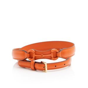Gucci Leather Monochrome Horsebit Belt - Size 36 / 90